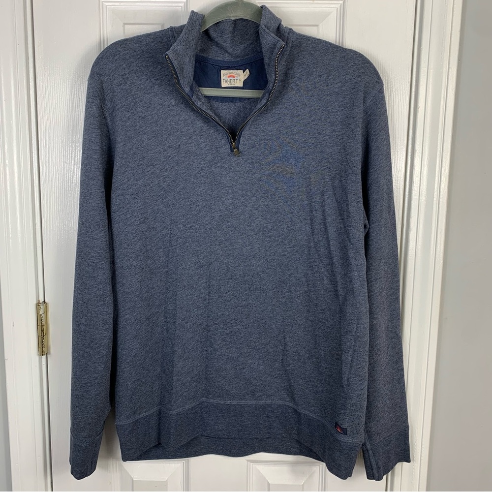 Faherty Mens Blue Sweater Size Medium